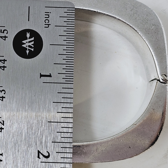 Sterling Silver Bangle Cuff Bracelet - Picture 4 of 12